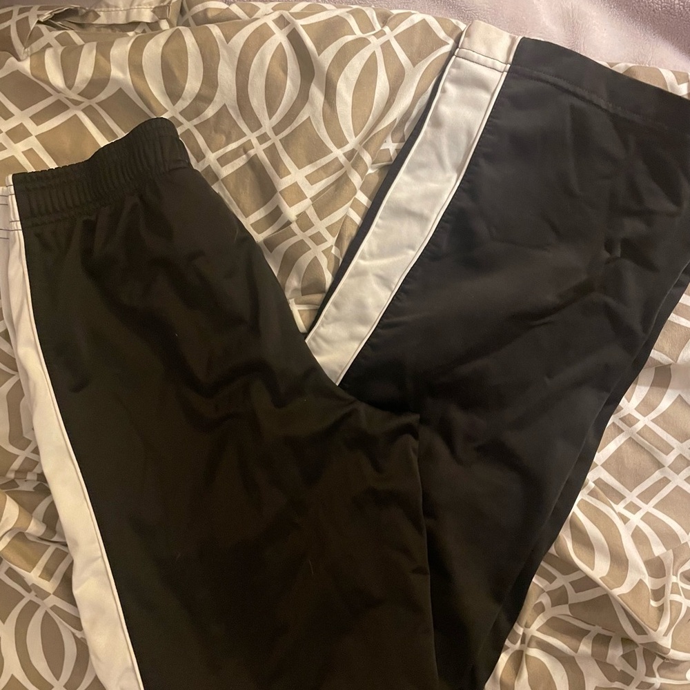 Women’s PUMA  Black and White Track Pants- med